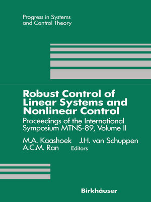 cover image of Robust Control of Linear Systems and Nonlinear Control